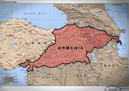 Map of Armenia