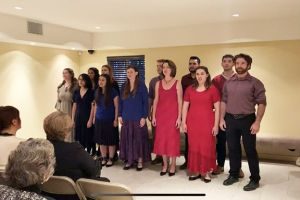 Performers standing together at the A Journey of Angels presentation.